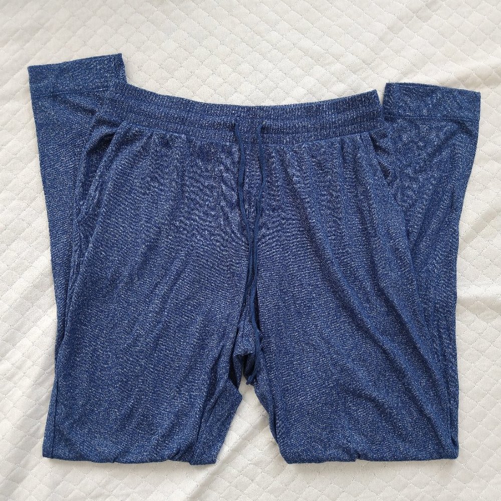 N Natori Pajama Lounge Pants Bottoms Heather Blue Drawstring M